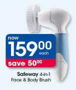 Safeway 4 In 1 Face & Body Brush-Each