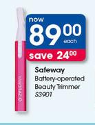 Safeway Battery Operated Beauty Trimmer S3901-Each