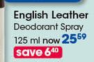 English Leather Deodorant Spray-125ml Each