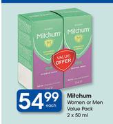 Mitchum Women Or Men Value Pack-2 x 50ml Each
