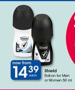 Shield Roll On For Men Or Women-50ml Each