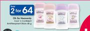 Oh So Heavenly Cool n Confident Anti Perspirant Sticks-2 x 48g