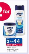 Clicks Hydrate Body Lotions-400ml Or Creams-500ml-For 2