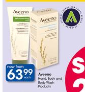 Aveeno Hand, Body And Body Wash Products-Each