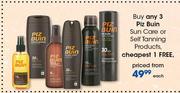 Piz Buin Sun Care Or Self Tanning Products-Each