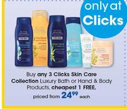 Clicks Skin Care Collection Luxury Bath Or Hand & Body Products-Each