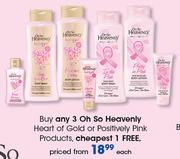 Oh So Heavenly Heart Of Gold Or Positively Pink Products-Each