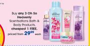 Oh So Heavenly Scentsations Bath & Body Products-Each