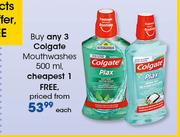 Colgate Mouthwashes 500ml-Each