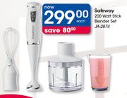 Safeway 200Watt Stick Blender Set JA-2874-Each