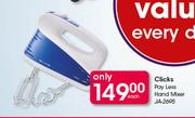 Clicks Pay Less Hand Mixer JA-2695-Each