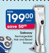 Safeway Rechargeable Hair And Beard Trimmer-Each