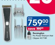 Remington Pro Power Titanium Hair Clipper HC7150-Each