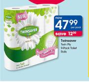 Twinsaver Twin Ply 9 Pack Toilet Rolls-Per Pack