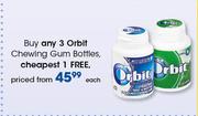 Orbit Chewing Gum Bottles-Each