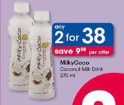 Milky Coco Coconut Milk Drink-2x270ml Per Offer