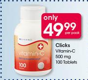 Clicks Vitamin-C 500mg-100 Tablets Per Pack