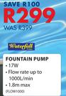 Waterfall Fountain Pump-17W