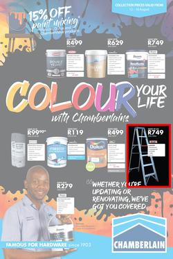 Chamberlains : Colour Your Life (12 Aug - 18 Aug 2019), page 1