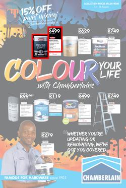 Chamberlains : Colour Your Life (12 Aug - 18 Aug 2019), page 1