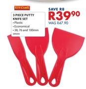 Fork Craft 3 Piece Putty Knife Set