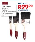 Homitons 3 Piece Paint Brush Set