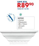 Gothic Cornice 80 x 110mm DAS016