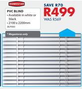 Homestar PVC Blind 2100 x 2200mm BLP000