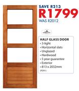 Swartland Half Glass Door 813 x 2032mm PD91