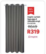 Inspire Curtain Leya Aqua 2 200 x 280cm GT 81458596