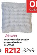 Inspire Cushion Evaelle Cream 45 x 45cm 81470562
