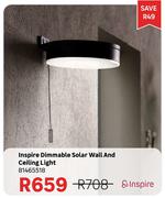 Inspire Dimmable Solar Wall & Ceiling Light 81465518