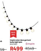 Inspire Solar Deco Garland Bulbs Light IP44 81473357