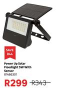 Power Up Solar Floodlight 5W With Sensor 81486301