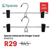 Spaceo Metal Pants Hanger 2 Pack 81461742