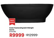 Quartz Midnight Ovale Freestanding Bath 81491398