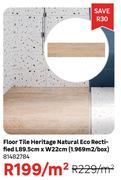 Eco Rectified Natural Heritage Floor Tile L89.5cm x W22cm (1.969 Sqm/Box) 81482784-Per Sqm