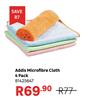 Addis 4 Pack Microfibre Cloth 81425647