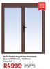 Ibuild Double Hinged Door Aluminium Bronze W1800mm x H2100mm 81462292