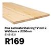 Pine Laminates Shelving T21mm x W455mm x L1200mm 81481831
