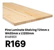 Pine Laminates Shelving T21mm x W455mm x L1200mm 81481831