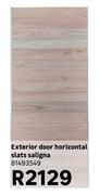 Exterior Door Horizontal Slats Saligna 81493549