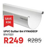UPVC Gutter 6m Vynadeep 81411551