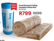 Knauf Glasswool Ceiling Insulation 135mm 9Sqm 81423745