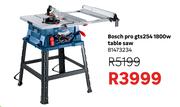Bosch Pro GTS254 1800W Table Saw 81473234