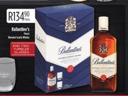 Ballantine's Finest Blended Scotch Whisky With 2 Tumbler Glasses-750ml