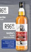 Greyfriar's Fine Aged Blended Scotch Whisky-750ml
