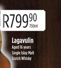 Lagavulin Aged 16 Years Single Islay Malt Scotch Whisky-750ml