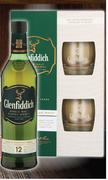 Glenfiddich Aged 12 Years Single Malt Scotch Whisky With Two Tumbler Glasses-750ml