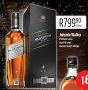 Johnnie Walker Platinum Label Aged 18 Years Blended Scotch Whisky-750ml